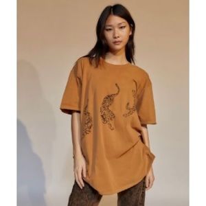 Urban Outfitters // Project Social // Camel-Mustard // size S/M // T-shirt Dress